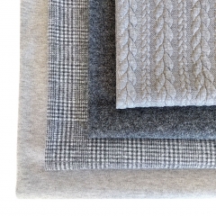 Jacquard Jerseystoff Glencheck, schwarz wei�