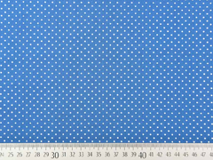 Baumwollstoff kleine Punkte beschichtet Petite Dots, wei� indigo blau