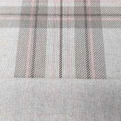 Dekostoff Karo Muster Quadrate, rosa dunkelbraun natur