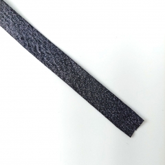 Schr�gband vorgefalzt uni, schwarz metallic