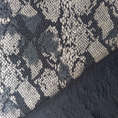 RESTST�CK 50 cm Jerseystoff Schlangenmuster Animal Print Glitzerpunkte, taupe grau