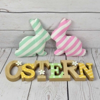 Dekostoff diagonale Streifen, apricot wei�