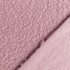Boucle Stoff Schafsl�ckchen uni, altrosa