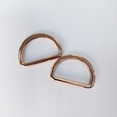 2 D-Ringe Metall 30 mm hochwertig hochgl�nzend, gold