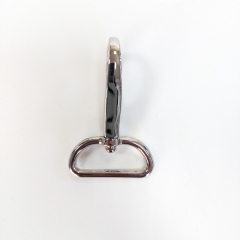 Karabinerhaken Metall 3 cm hochwertig hochgl�nzend, silber