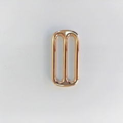 Feststellschnalle f�r Gurtband Schieber Metall 3 cm hochwertig hochgl�nzend, gold