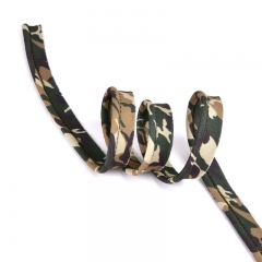 Paspelband Camouflage Muster Army Print, gr�n braun