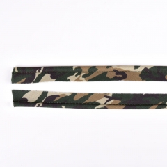 Paspelband Camouflage Muster Army Print, gr�n braun