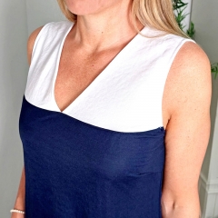 Sommerkleid mit V-Ausschnitt FRAU ALVA Papierschnittmuster Studio Schnittreif
