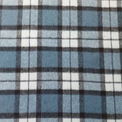 Wollstoff Karomuster Holzf�ller Style Webware, blau dunkelgrau