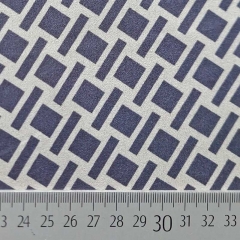 Wildlederimitat Quadrate Rechtecke grafisch Fake Suede, blaugrau cremewei�