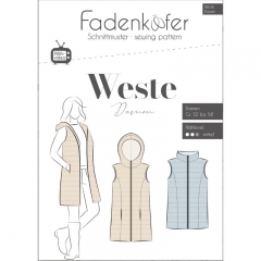 Papierschnittmuster Weste Damen Fadenk�fer