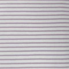 Jersey Stoff Streifen, mauve wei�