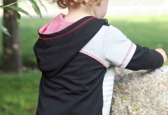 Jerseystoff uni, schwarz