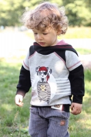 Jerseystoff uni, schwarz