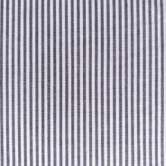 Baumwollstoff Streifen 3 mm garngef�rbt, dunkelblau weiss