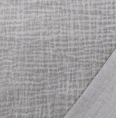 RESTST�CK 50 cm Musselin Stoff Double Gauze Batik Gitternetz, taupe