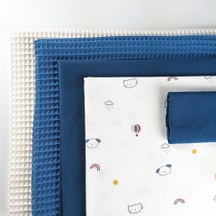 Jerseystoff Regenbogen Katzen Wolken, cremewei�