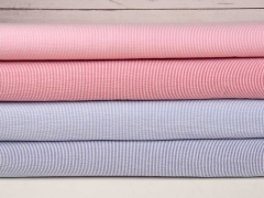 Seersucker Stoff Streifen 2 mm breit Blusenstoff, rosa wei�