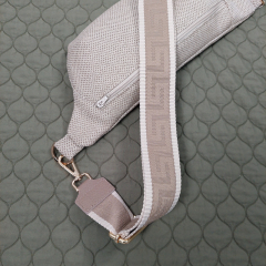 Outdoorstoff Teflon Kreuzmuster Weave, hellbraun natur