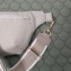 Outdoorstoff Teflon Kreuzmuster Weave, hellbraun natur