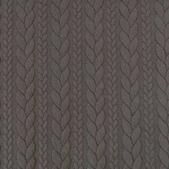 Jacquardjersey Stoff Zopfmuster,�graubraun (schlamm)