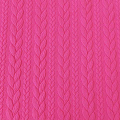 Jacquardjersey Stoff Zopfmuster,�pink