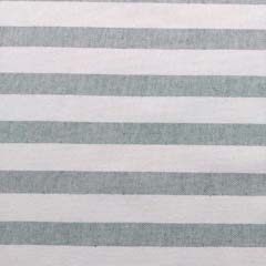 Dekostoff Streifen 1,8 cm Baumwollstoff, altgr�n wei�