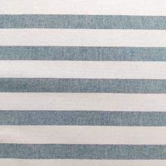 Dekostoff Streifen 1,8 cm Baumwollstoff, petrolblau wei�