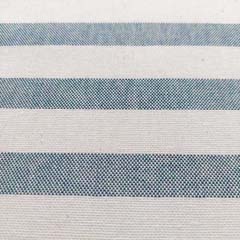 Dekostoff Streifen 1,8 cm Baumwollstoff, petrolblau wei�