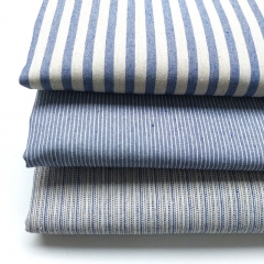 Dekostoff verschiedene Streifen, jeansblau natur