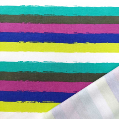 Jerseystoff Streifen, petrol khaki violett kobaltblau