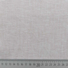 Halbleinen Leinen Baumwollstoff schmale Streifen, wei� beige