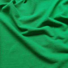 Polo Piqu� Stoff Poloshirt Stoff Baumwolle uni, gr�n