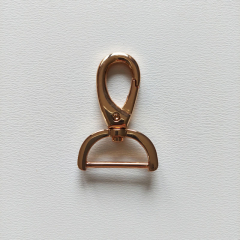 Karabinerhaken Metall 2,6 cm hochwertig hochgl�nzend, gold