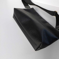 Kunstleder Lederimitat elegante Narbung Taschenherstellung, schwarz