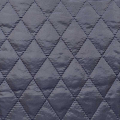 Steppstoff Jackenfutter wattiert Rauten, dunkelblau navy