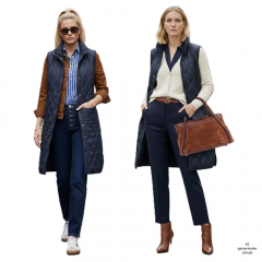 Steppstoff Jackenfutter wattiert Rauten, dunkelblau navy