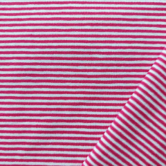 Jerseystoff Streifen 2 mm breit, pink wei�