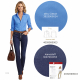 Jeansstoff mit Stretch uni, dunkelblau