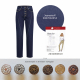 Jeansstoff mit Stretch uni, dunkelblau