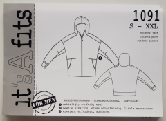 1091 Herren Outdoorjacke Papierschnittmuster it's A fits