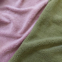 Teddyfleece Stoff Teddyfell Lammfellimitat flauschig weich, taupe