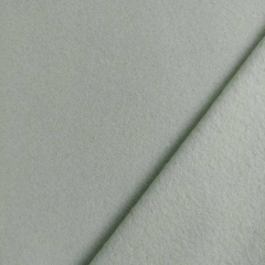 Baumwollfleece Stoff uni, mattes hellgr�n (schilfgr�n)