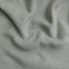 Baumwollfleece Stoff uni, mattes hellgr�n (schilfgr�n)