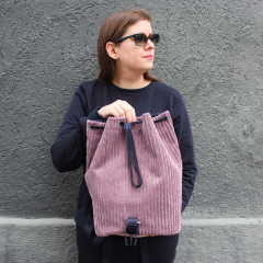 Breitcord Taschenstoff M�belstoff Dekostoff Samtstoff, mauve (blasslila)