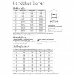 Papierschnittmuster HEMDBLUSE DAMEN Fadenk�fer