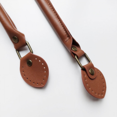 Taschenhenkel Kunstleder 63,5 cm oval zum Ann�hen, Havanna braun (mittelbraun)