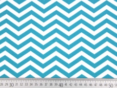 RESTST�CK 151 cm Jersey Zickzack Chevron, t�rkis