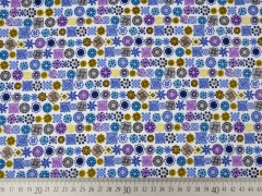 RESTST�CK 50 cm Butterweicher Flanell Mandalas, blau